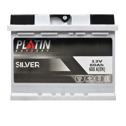 Акумулатор PLATIN Silver 60Ah 600A R+ | Ток Мото