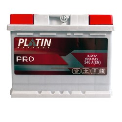 Акумулатор PLATIN Pro MF 60Ah 490A R+ | Ток Мото