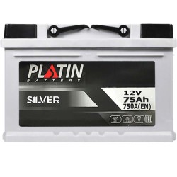 Акумулатор PLATIN Silver MF 75Ah 720A R+ | Ток Мото