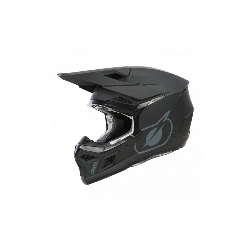 Детска мотокрос каска O'NEAL 3SERIES SOLID BLACK V.24